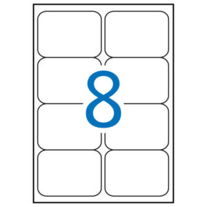 Apli Etiquetas Amarillo Fluorescente Permanentes 99.1 x 67.7mm 100 Hojas