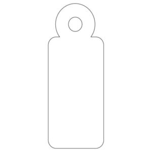 Apli Pack de 200 Etiquetas Colgantes con Hilo 13x34mm - Cartulina de 200 g/m² - Agujero Preperforado - Color Blanco