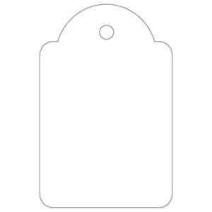 Apli Etiquetas Colgantes Blancas 28 x 43mm 100 U.