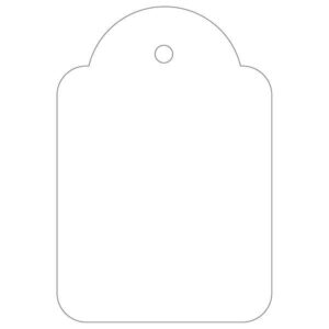 Apli Etiquetas Colgantes Blancas 36 x 53mm 100 U.