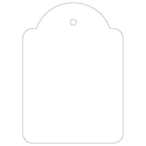 Apli Pack de 400 Etiquetas Colgantes 50x70mm - Con Hilo de Poliester Blanco Ajustable - Color Blanco