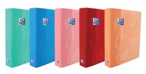 Oxford Carpeta de Anillas Classic Formato A4+ - Tapa Extradura Brillante - Anillas en Forma de D 40mm - Colores Surtidos