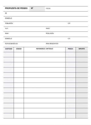 Apli Talonario Pedido 1/4 Natural Lito A-27 - Papel Autocopiativo - 25 Juegos por Talonario - Numeracion Secuencial - Tamaño 1/4 - Natural