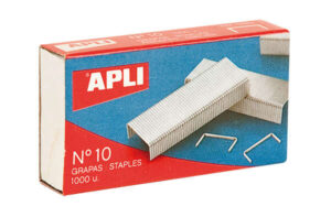 Apli Grapas Galvanizadas Plata Brillante 0.53mm - Precisas y Duraderas