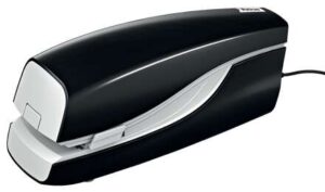 Petrus E-120 Contactless Grapadora Electrica - Hasta 20 Hojas - Grapado Plano - Utiliza Grapas 22/6-24/6-26/6 - Color Negro