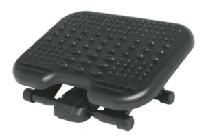 Kensington Reposapies Solemassage - Altura Ajustable 7,5-12,5cm - Inclinacion 30 Grados - Superficie Estimulante - Color Negro