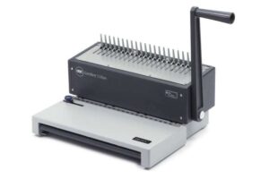GBC Encuadernadora de Canutillo Combbind C150Pro - Perforacion A4 - Encuadernacion Hasta 450 Hojas - Estructura de Aluminio Resistente - Color Blanco