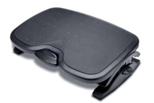 Kensington Solemate Plus Reposapies - Inclinacion hasta 20 Grados - Panel de Pies Texturizado - Color Negro