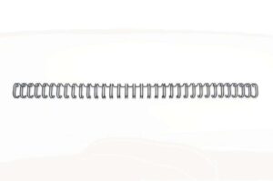 GBC Wirebind Pack de 100 Alambres de Encuadernacion 8mm para Paso 3:1 Redondo o Cuadrado - Formato A4 - Para 34 Orificios - Encuaderna hasta 70 Hojas - Color Negro
