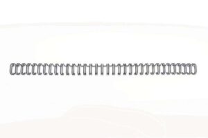 GBC Wirebind Pack de 100 Alambres de Encuadernacion 9.5mm para Paso 3:1 Redondo o Cuadrado - Formato A4 - Para 34 Orificios - Encuaderna hasta 70 Hojas - Color Negro