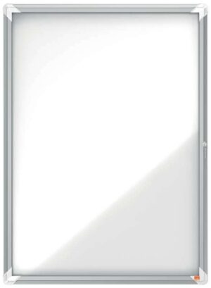 Nobo Vitrina Exteriores 9 Hojas A4 Superficie Blanca Magnetica 45mm - Seguridad - Aluminio - Colorblanco