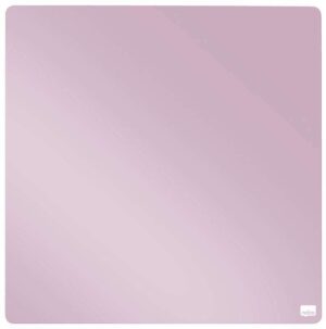 Nobo Mini Pizarra Magnetica Tile 360x360mm - sin Marco - Almohadillas Adhesivas e Imanes - Diseño Creativo y Colorido - Rosa