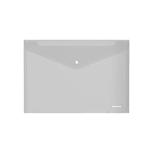 Erichkrause Fizzy Classic Sobre Portadocumentos A4 - Fabricado en Plastico - Textura Rugosa - Transparente