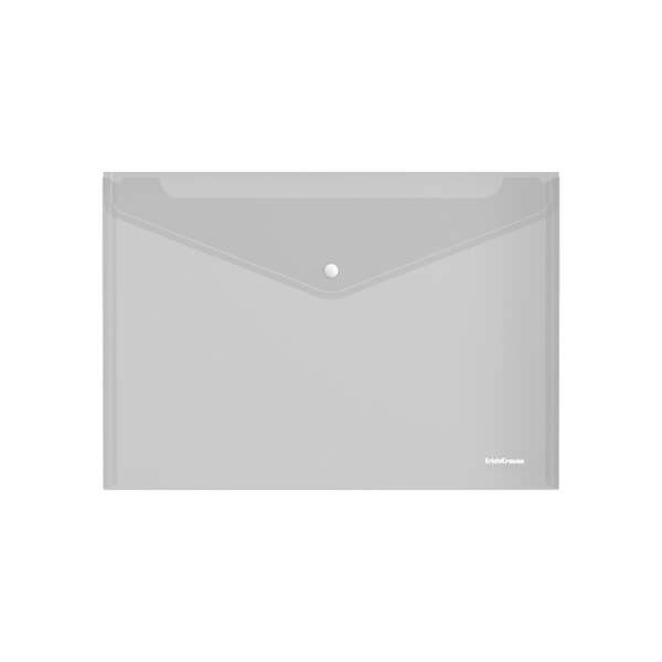 Erichkrause Fizzy Classic Sobre Portadocumentos A4 - Fabricado en Plastico - Textura Rugosa - Transparente