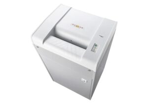 Dahle 419 Volume Pro Destructora de Papel Manual Corte en Particulas P-4 - Destruye hasta 32 Hojas a la Vez - Destruye Papel, Tarjetas, Cd`s - Papelera de 190L - Color Blanco