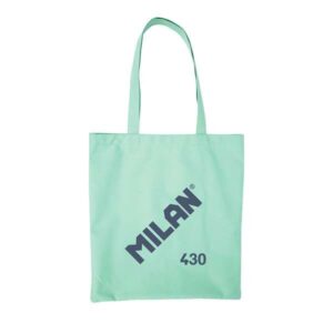 Milan Coleccion 430 Tote Bag Bolsa de Tela - Tamaño 50x38x41cm - Asa Larga 27cm - Tejido 'ripstop' - Color Verde