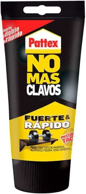 Pattex No Mas Clavos Tubo 150gr - Adhesivo de Montaje Extra-Fuerte - Elimina la Necesidad de Clavos y Tornillos - Ideal para Trabajos de Bricolaje y Reparacion