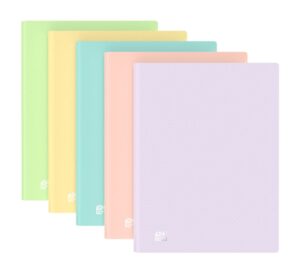 Oxford Urban A4 Carpeta de 20 Fundas Soldadas A4 - Tapa de Plastico Translucido - Colores Pastel Surtidos