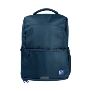 Oxford B-Out Mochila 30L - Tamaño 42x30x15cm - Bolsillo Acolchado - Asa Superior - Funda para Lluvia - Poliester Reciclado RPET - Color Azul Marino