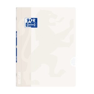 Oxford Libreta Grapada Openflex A4 - Tapa de Plastico Resistente - Grapada para Mayor Durabilidad - 4x4 con Margen para Organizar tus Notas - 48 Hojas de Papel Blanco de Alta Calidad