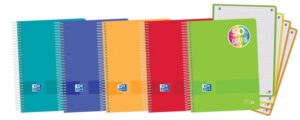 Oxford Live & Go A5+ Europeanbook - Tapa de Plastico - 120 Hojas - Colores Surtidos