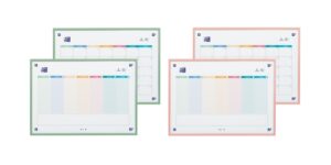 Oxford Planner A3 Reversible Semana&Mes + Compl - 2 Colores - Gran Tamaño para Organizacion Eficiente