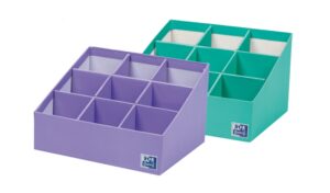 Oxford Portabolis Escalado 3x3 - Practico Organizador de Notas Adhesivas - Escala de Colores para Priorizar Tareas - Ideal para Planificar y Recordar Tareas