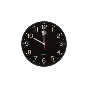 Oxford Reloj de Pared Silencioso para Escritorio Calm 25cm - Diseño Elegante y Minimalista - Funcionamiento Silencioso - Tamaño Compacto de 25cm - Color Negro