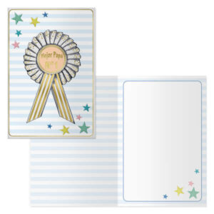 Dohe Pack de 6 Tarjetas de Felicitacion Dia del Padre - 11.5x17cm - Impresion a Todo Color - Estampaciones con Pelicula de Color - Papel Offset Blanco de 300gr - Incluye Sobre de Color