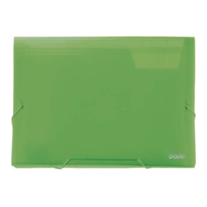 Dohe Clasificadores Acordeon de 13 Departamentos - Tamaño A4 - Fabricados en Polipropileno Translucido de 700 Micras - con Cierre de Gomas