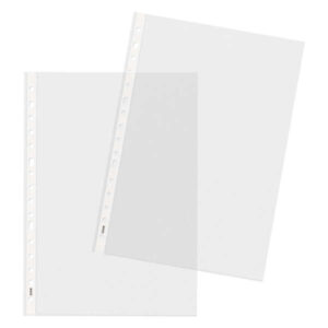 Dohe Premium Plus Pack de 100 Fundas Multitaladro Tamaño Folio - Polipropileno Rugoso - 16 Perforaciones