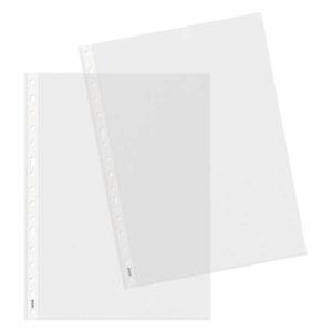 Dohe 100 Fundas Multitaladro en Polipropileno Piel de Naranja - 16 Perforaciones - Resistente y Duradero