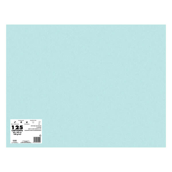 Dohe Cartulinas de Colores de 180 G/M2 - PH Neutro - Libres de Cloro Elemental - Colorantes Directos Biodegradables - para Impresion Offset, Inyeccion de Tinta, Laser, Fotocopiadoras - Paquetes Retractilados