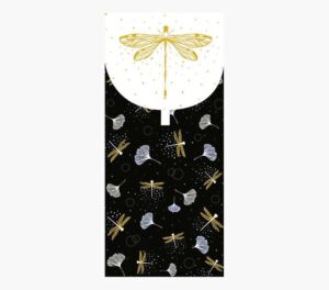 Pictura Tarjeta Money Cards - Tarjeta de Regalo Tipo Sobre - Tematica Libelulas - 9.6x21.3cm - Embolsada Individualmente en Celofan - Incluido Sobre Blanco - Papel con Certificacion FSC