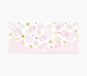 Pictura Tarjeta Money Cards - 21.3x9.6cm - Diseño Elegante de Circulos - Incluye Sobre Blanco - Certificacion FSC