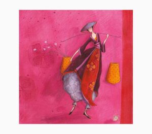 Pictura Gaëlle Boissonnard Tarjeta Doble - Acabado en Barniz de Relieve UV Grueso - Laminado Mate de Tacto Suave - 16x16cm - Papel con Certificacion FSC