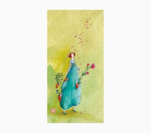 Pictura Gaëlle Boissonnard Tarjeta Doble - Acabado en Barniz de Relieve UV Grueso - Laminado Mate de Tacto Suave - 10.5x21cm - Papel con Certificacion FSC