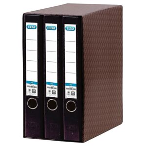 Elba Rado Top Modulo de 3 Archivadores de Palanca A4 - Lomo 50mm - Forrado Exterior Plastico - Interior Papel - Color Negro