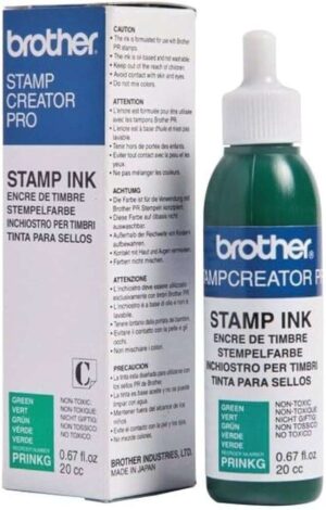 Brother Bote de Tinta Verde para Maquina de Sellos SC2000 20cc