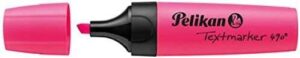 Pelikan Subrayador Textmarker 490 - Base de Agua - 3 Anchos de Trazo - Color Rosa Fluoresencete