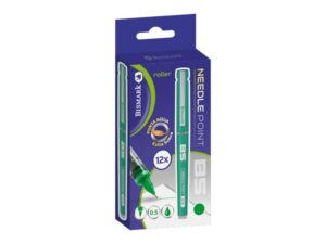 Bismark Boligrafo Tinta Liquida Punta Aguja - Escritura Suave - Alta Precision - Durabilidad Prolongada - Color Verde