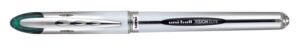 Uni-ball Vision Elite UB-200 Rollerball de Tinta Liquida - Punta de Bola 0.8mm - Sistema Antifugas para Viajes - Color Verde