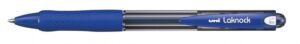 Uni-ball Laknock SN-100(10) Boligrafo de Tinta Base Aceite - Punta de Bola 1mm - Tinta Suave y Duradera - Color Azul