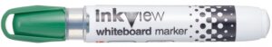 Uni-ball PWB-202 Inkview Marcador de Pizarra Blanca - Punta Conica 1.8-2.2mm - Zona Transparente para Nivel de Tinta - Escritura Brillante y Facil Borrado - Color Verde