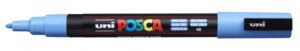 Posca PC-3M Marcador de Pintura - Punta Conica 0.9-1.3mm - Tinta Base al Agua - Resistente a la Luz - No Permanente - Color Azul Cielo