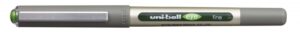 Uni-ball Eye Fine UB-157 Boligrafo de Tinta Liquida - Punta de Bola 0.7mm - Tinta Resistente al Agua y Luz - Sistema de Control de Tinta - Color Verde Claro
