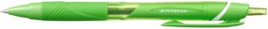 Uni-ball JetStream Sport SXN-150C-07 Boligrafo de Tinta Pigmentada - Punta de Bola 0.7mm - Retractil - Secado Instantaneo - Ideal para Zurdos - Color Verde Claro