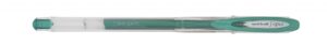 Uni-ball Signo Noble Metal UM-120NM Boligrafo de Tinta Gel - Punta de Bola 0.8mm - Tinta Resistente al Agua y Luz - Escribe en Papel Negro y Blanco - Color Verde