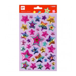 Apli Bolsa de Pegatinas de Estrellas - Adhesivo Permanente - Ideal para Scrapbooking - Estimula Creatividad y Psicomotricidad Fina