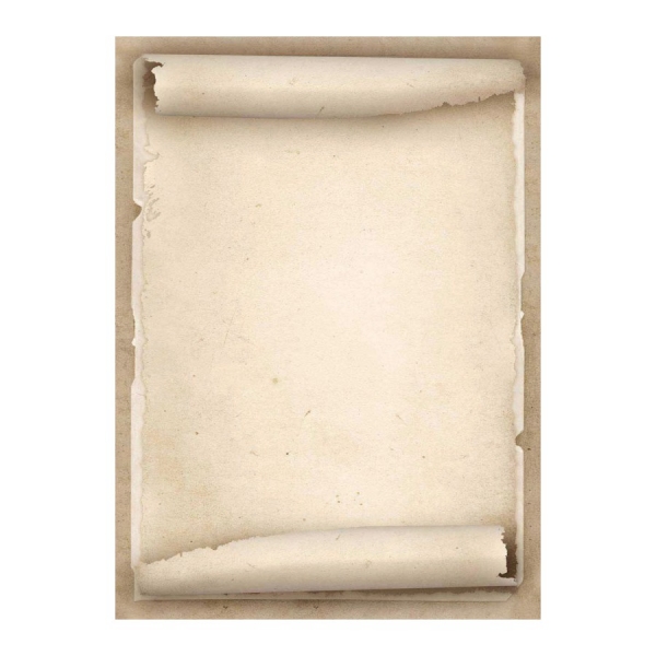 Apli Pack de 20 Hojas de Papel Tematico Pergamino Antiguo - 90gr - Impresion a Color - Ideal para Invitaciones y Manualidades - Compatible con Impresoras y Escritura Manual